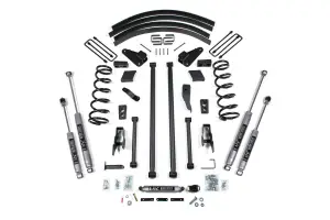 BDS214H | BDS Suspension 4.5 Inch Lift Kit With Long Arm Conversion For Ram 2500 / 3500 4WD | Rear Block Kit With Factory Overload | NX2 Nitro Series Shocks