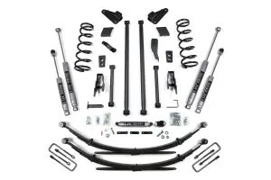 BDS216H | BDS Suspension 4.5 Inch Lift Kit With Long Arm Conversion For Ram 2500 / 3500 4WD | Rear Leaf Springs | NX2 Nitro Series Shocks