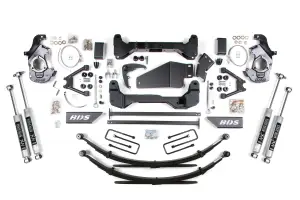 BDS194H | BDS Suspension 6 Inch Lift Kit For Chevrolet / GMC K1500 / K2500 6 Lug 4WD | Rear Leaf Springs | NX2 Nitro Series Shocks