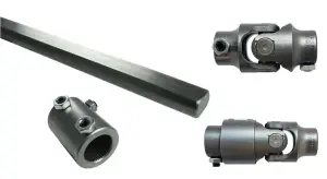 11009535 | Ridetech Steering Column U-Joint Kit For Chevrolet Camaro / Pontiac Firebird / GM A-Body | 1″-48 Spline to 3/4″-36 Spline