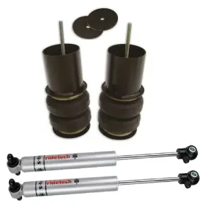 11284013 | Ridetech Rear CoolRide Air Spring and Shock Kit For Chevrolet Impala | For Use with Stock Arms | RQ-S Series Shocks