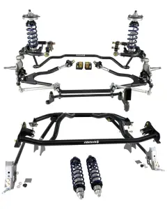 12280204 | Ridetech Complete Coilover Suspension System For Ford Falcon | Pin Spindle | Double Bar Adjustment