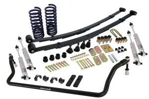 11175023 | Ridetech StreetGRIP Suspension System For Chevrolet Camaro / Pontiac Firebird | Including Ball Joints & Bushings | RQ-S Series Shocks | Steel Leaf Springs